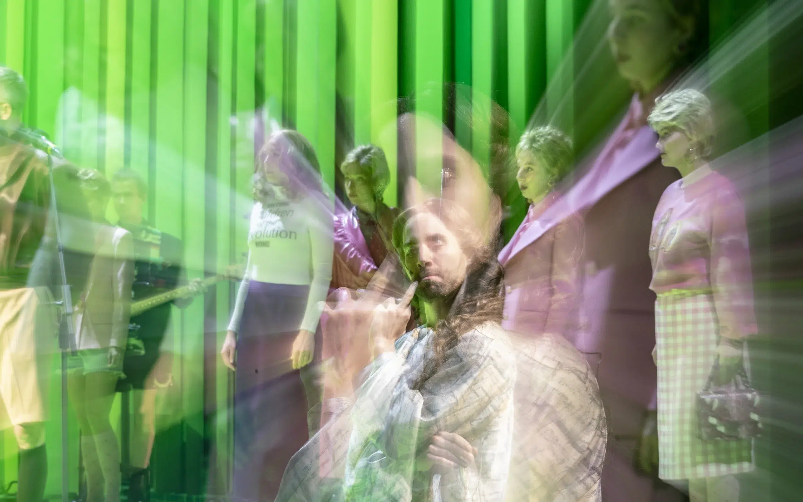 A scene from the Bacchae performance at the National Theatre in Prague, reflecting Czech culture for those who want to learn Czech and explore the Czech language.